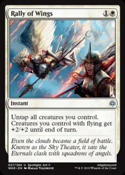 Rally of Wings -Foil Light Play MTG War of the Spark - Image 1