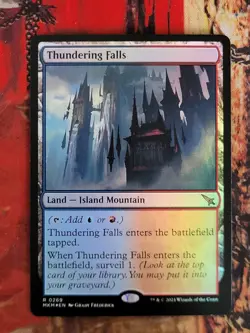 MTG Card : Thundering Falls (Murders Karlov Manor) FOIL - Image 1