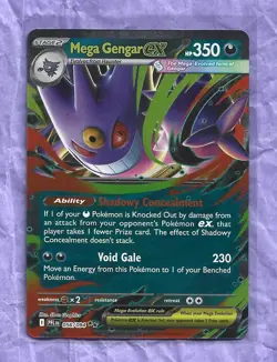 Mega Gengar EX Stage 2 Foil HP350 056/094 2025 Pokemon Card - Image 1