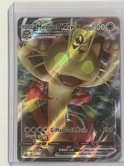 Meowth VMAX SWSH005 SWSH: Sword & Shield Promo Cards Holo - Image 1