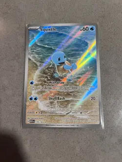 Pokemon Squirtle 151 Illustration Rare Holo Card 170/165 English TCG Mint/NM - Image 4