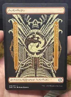 Phyrexian Mountain 270/271 Phyrexia: All Will Be One Full Art Land MTG NM/M - Image 1