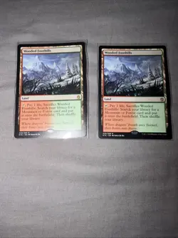 Wooded Foothills Khans of Tarkir Magic The Gathering Regular X 2 - Image 1