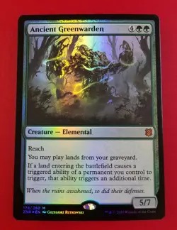 1x Ancient Greenwarden | FOIL | Zendikar Rising | MTG Magic Cards - Image 1