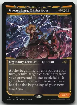 Greasefang, Okiba Boss (Showcase) R Kamigawa: Neon Dynasty 397 LP - Image 1