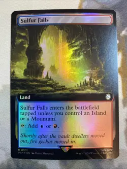 Sulfur Falls (Extended Art FOIL) - Universes Beyond: Fallout (PIP) NM - Image 1