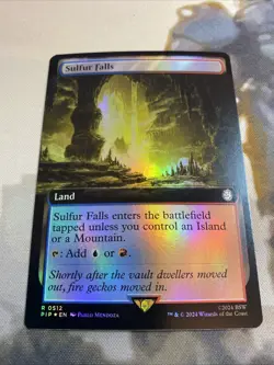 Sulfur Falls (Extended Art FOIL) - Universes Beyond: Fallout (PIP) NM - Image 2