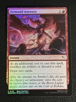 MTG Murders at Karlov Manor Demand Answers Foil 0122 NM - Image 1