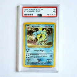 Pokemon PSA 7 Gyarados Holo | 6/102 | Base Set 1999 Game Near Mint Card TCG Rare - Image 1
