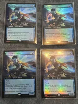 4x Faerie Mastermind FOIL Extended Art MTG March of the Machine, You Get All 4! - Image 1