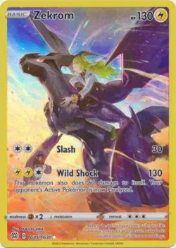 Zekrom - TG05/TG30 Ultra Rare Brilliant Stars NM Pokemon TCG - Image 1