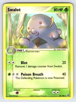 Swalot 40/106 2005 EX Emerald Pokemon Card TCG Nintendo Non Holo - VLP - Image 1