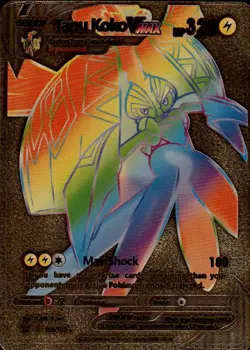 Pokemon TCG Tapu Koko VMAX Rainbow Secret Rare 166/163 Gold Foil - Image 1