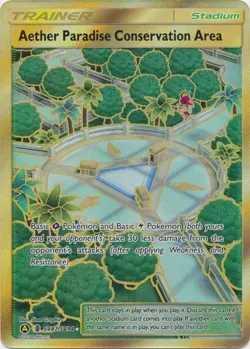 Aether Paradise Conservation Area SV87/SV94 Ultra Rare Hidden Fates Pokemon TCG - Image 1