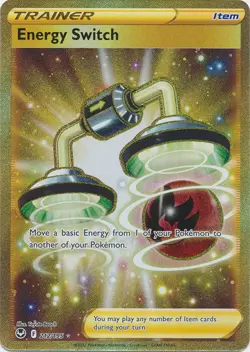 Energy Switch (Secret Rare) - 212/195 Ultra Rare Silver Tempest NM Pokemon TCG - Image 1