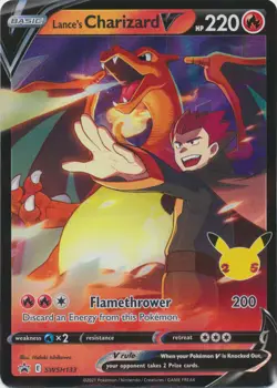 Lance's Charizard V - SWSH133 Sword & Shield Promo NM Pokemon TCG - Image 1