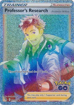 Professor's Research 084/078 Secret Rare Pokemon GO Pokemon TCG - Image 1