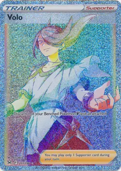 Volo (Hyper Rare) - 211/196 Secret Rare Lost Origin NM Pokemon TCG - Image 1