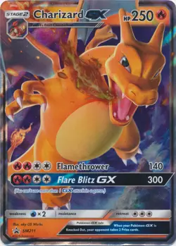 Charizard-GX - SM211 Ultra Rare Sun & Moon Promo NM Pokemon TCG - Image 1