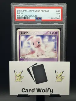 PSA 7 Mew Pokemon 2005 Meiji Chocolate Promo Japanese 069/PCG-P US Seller - Image 4