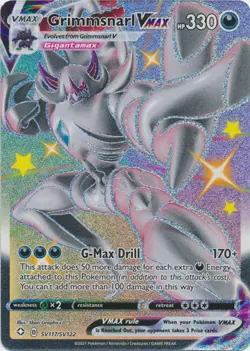 Grimmsnarl VMAX (Shiny) - SV117/SV122 Ultra Rare Shining Fates NM Pokemon TCG - Image 1