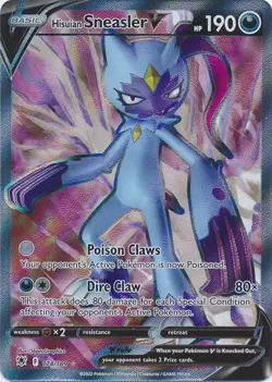 Hisuian Sneasler V (Full Art) 174/189 Ultra Rare Astral Radiance NM Pokemon TCG - Image 1