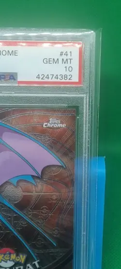 PSA 10 2000 Pokemon Game Topps Chrome Zubat #41 TV Rare Series 1 GEM MINT Vintag - Image 4