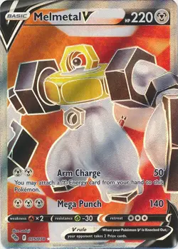 Melmetal V Full Art 075/078 Ultra Rare Pokemon GO Pokemon TCG - Image 1