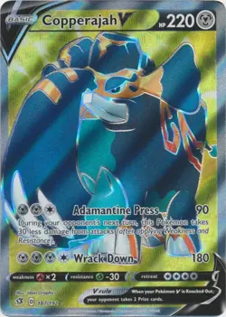 Copperajah V Full Art 187/192 Ultra Rare Rebel Clash Pokemon TCG - Image 1