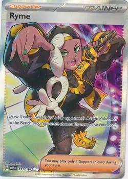 Ryme - 221/197 Ultra Rare Obsidian Flames Pokemon TCG - Image 1
