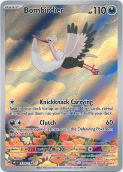 Bombirdier - 219/198 Illustration Rare Scarlet & Violet Base Set Pokemon TCG - Image 1