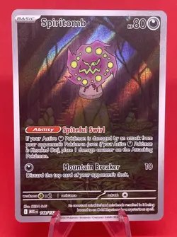 Spiritomb 148/132 IR Illustration Rare Holo Pokemon 2025 Mega Evolution NM - Image 1