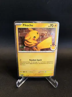 Pikachu 051 /162 Stamped 2026 Pokemon Day 30 Promo TCG - NM - Image 1