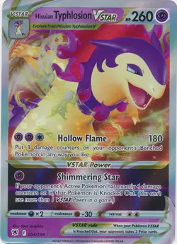 Hisuian Typhlosion VSTAR - 054/189 Ultra Rare Astral Radiance NM Pokemon TCG - Image 1