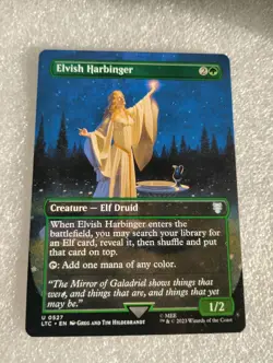 Elvish Harbinger (Borderless) x1 NM - Lord of the Rings - Magic the Gathering - Image 1