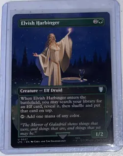 Elvish Harbinger (Borderless) Commander: The Lord of the Rings LTC U 527 - Image 1