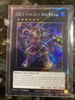 Yugioh! D/D/D Wave High King Caesar - RA04-EN290 - Platinum Secret Rare - 1st Ed - Image 1