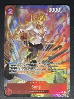Sanji ST21-003 Parallel English One Piece Card TCG - Image 1