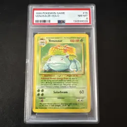 Venusaur Holo Rare PSA 8 NM-MT 1999 Pokemon Base Set Unlimited #15/102 - Image 1