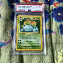 Venusaur Holo Rare PSA 8 NM-MT 1999 Pokemon Base Set Unlimited #15/102 - Image 1