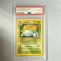 1999 Pokemon TCG Venusaur #15/102 Holo Base Set Unlimited Rare PSA 8 - Image 1