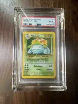 1999 Pokemon Base Set Venusaur Holo Unlimited Rare #15/102 PSA 8 With Case - Image 4