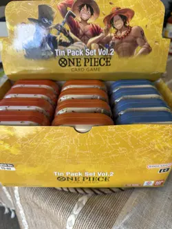 One Piece Card Game [12x] Tin Pack Set Vol.2 [TS-02] Display English - Image 1