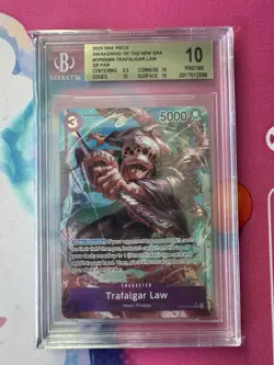 2023 TRAFALGAR LAW OP05-069 SR ONE PIECE AWAKENING OF THE NEW ERA ALT ART BGS 10 - Image 1