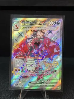 Pokemon Card Charizard EX SVP 074 Scarlet & Violet Black Star Promo Full Art NM - Image 1