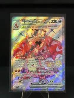 Pokemon Card Charizard EX SVP 074 Scarlet & Violet Black Star Promo Full Art NM - Image 2
