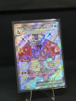 Pokemon Card Charizard EX SVP 074 Scarlet & Violet Black Star Promo Full Art NM - Image 4