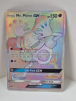 🔥 Pokemon Mr. Mime GX Secret Rare – SM Celestial Storm 173/168 – Mp - Image 1