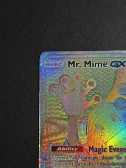 Pokemon Mr. Mime GX Full Art 173/168 Secret Rainbow Rare Celestial Storm - Image 3