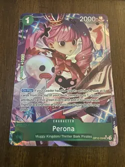 Perona (Alt Art) OP12-034 SR Legacy of the Master - ONE PIECE Card Game English - Image 1